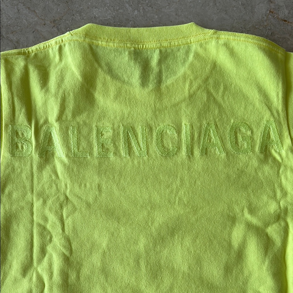 Balenciaga Yellow Short Sleeve Tee - Picture 3 of 5